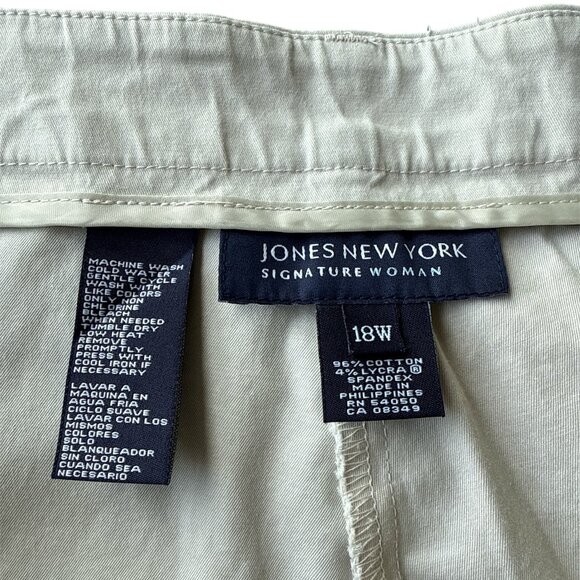 Jones New‎ York Woman Signature White Pants 18 W - Picture 3 of 3